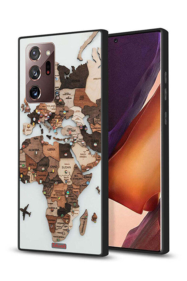 Samsung Galaxy Note 20 Ultra Protective Case Cover World Map Art