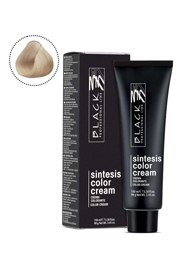 Black Professional Sintesis Cream Super Blonde 2000 - Permanent Hair Colour with Intense Lightening