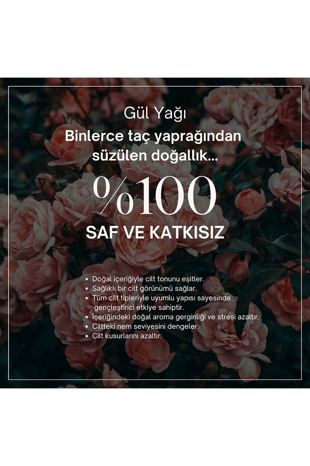 %100 Saf Gül Yağı 5 ml - Cilt Bakımı ve Aromaterapi İçin Uygun, Doğal ve Saf Uçucu Yağ - 3