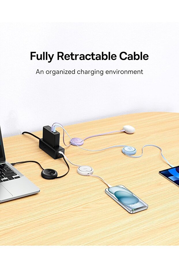 Free2Pull Retractable Charging Cable 100W - 5