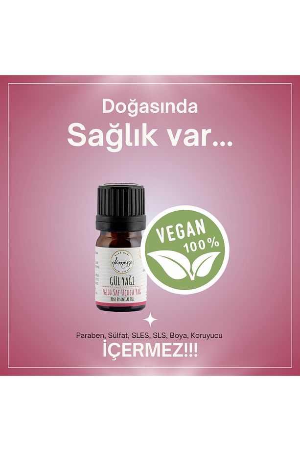 %100 Saf Gül Yağı 5 ml - Cilt Bakımı ve Aromaterapi İçin Uygun, Doğal ve Saf Uçucu Yağ - 6