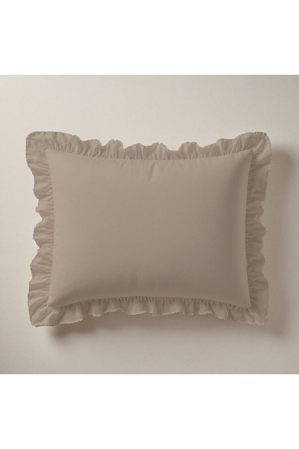 2 Adet Fırfırlı Ranforce Kumaş Yastık Kılıfı 50 x 70 - 3