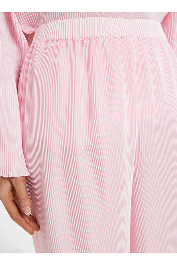 بنطلون ناعم مطوي - 3