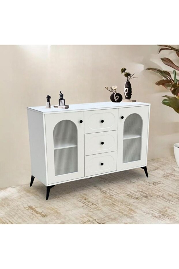 Modern white buffet cabinet - 1