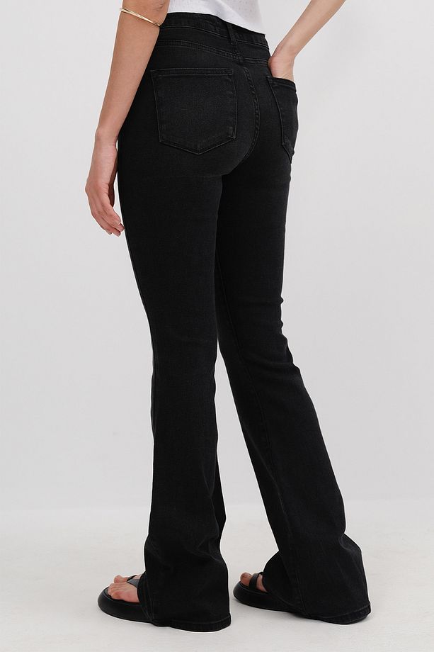 Yüksek Bel Flare Jean PN8677-PNC - 5