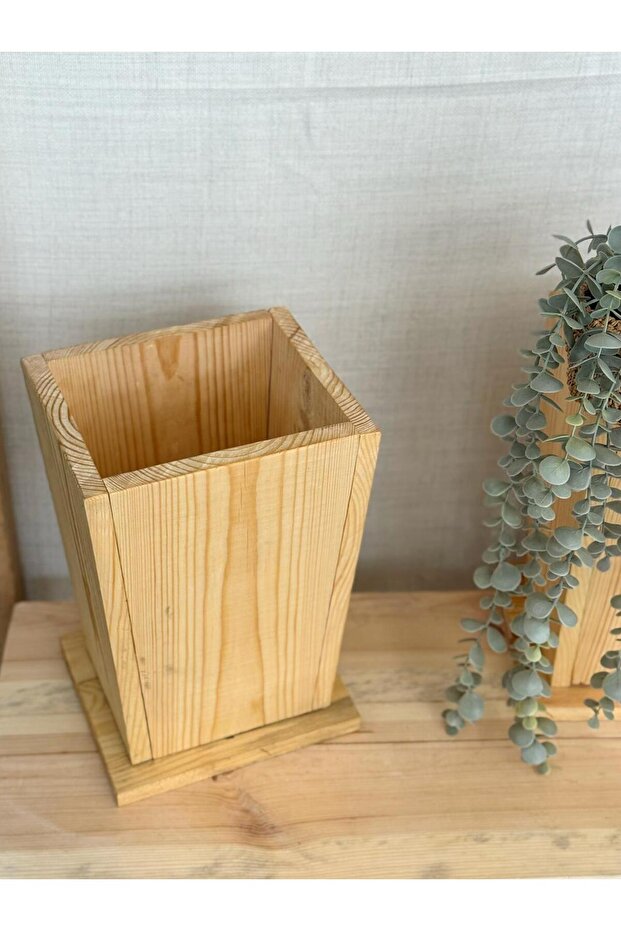 Ahşap Çöp Kovası - 4