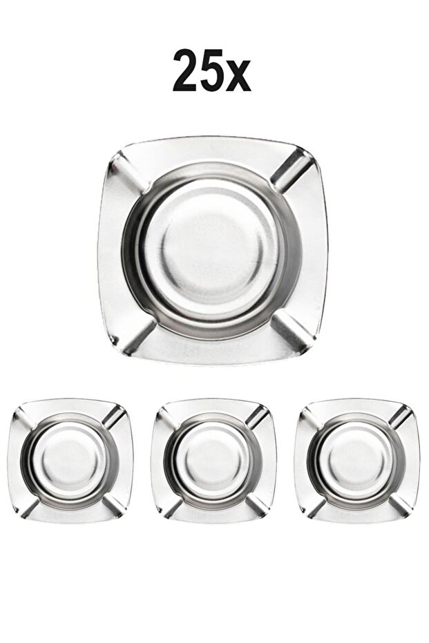 25Pcs Steel 11cm Fine Tea Garden Coffee House Ironmongery Ash Tray Ashtray