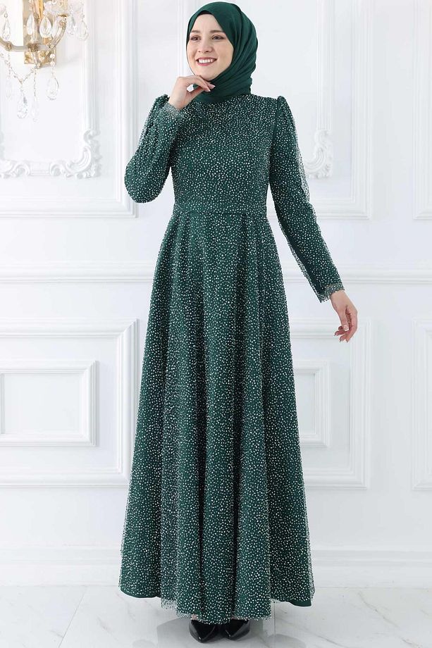 Aymira Abiye Elbise Zümrüt ISR980 - 1