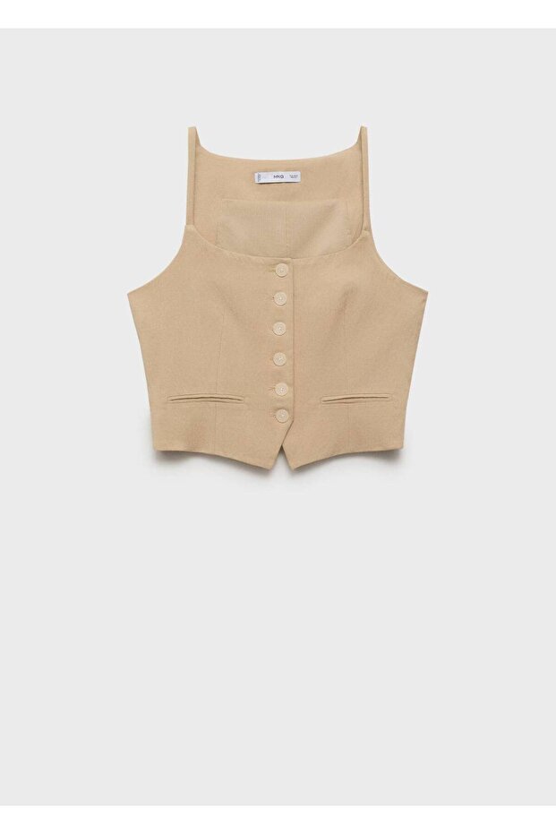 Lyocell kumaş yelek - 3