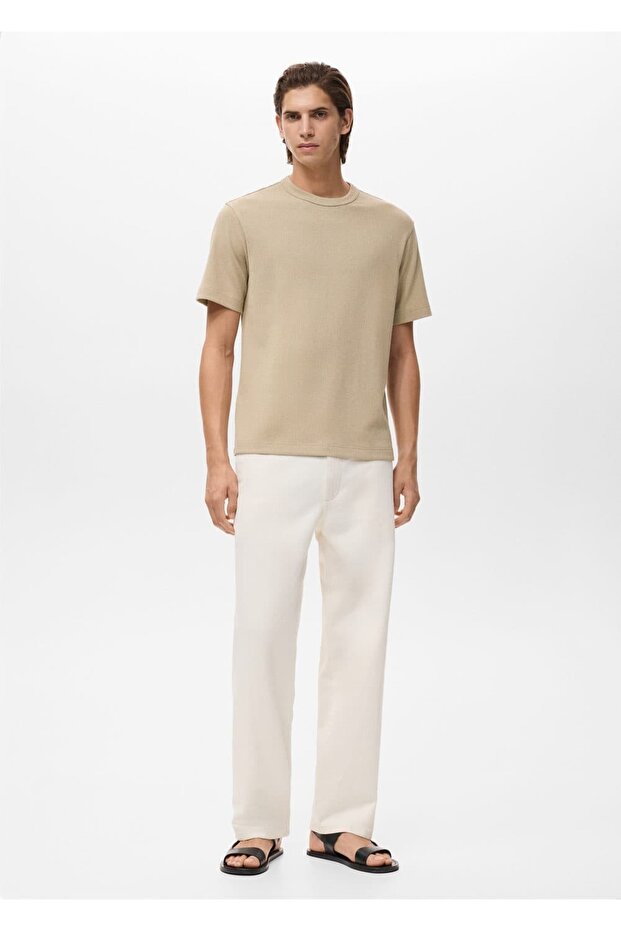 İnce örgülü tişört - 2