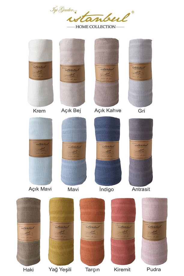 %100 Pamuklu Pure Simple Tek Kişilik Pike - 3