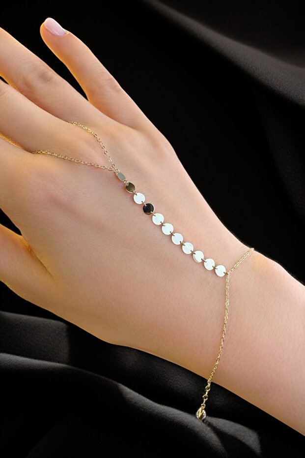 Pullu Altın Şahmeran Bileklik - 1