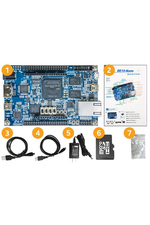 ADC G-Sensör Ethernet HDMI Arduino DE10-Nano Kit FPGA Altera CycloneV SoC Çift Çekirdek Cortex-A9 - 2
