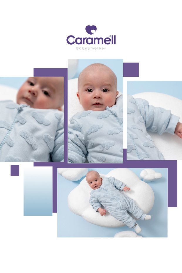 1 TOG BEBEK ÇOCUK UYKU TULUMU BULUT DESENLİ - 2