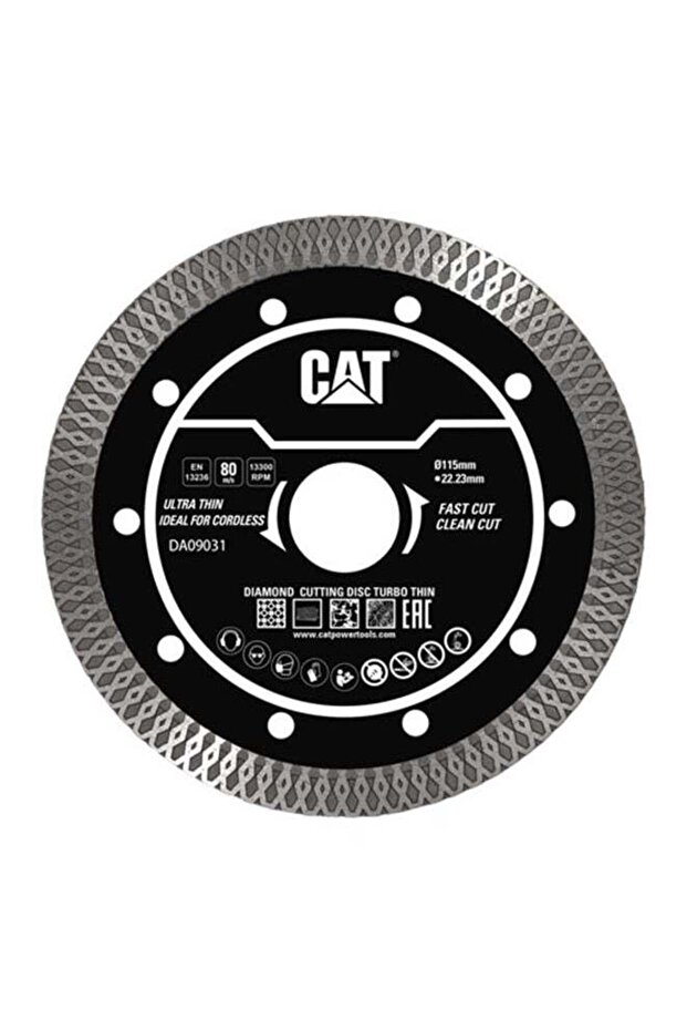قرص قطع الماس CAT DA09031 - رفيع توربو 115 مم