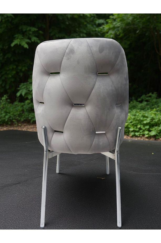 Açelya Silver 4 Kişilik BabyFace Salon & Mutfak Masa Takımı Mdf Lak Panel - 5