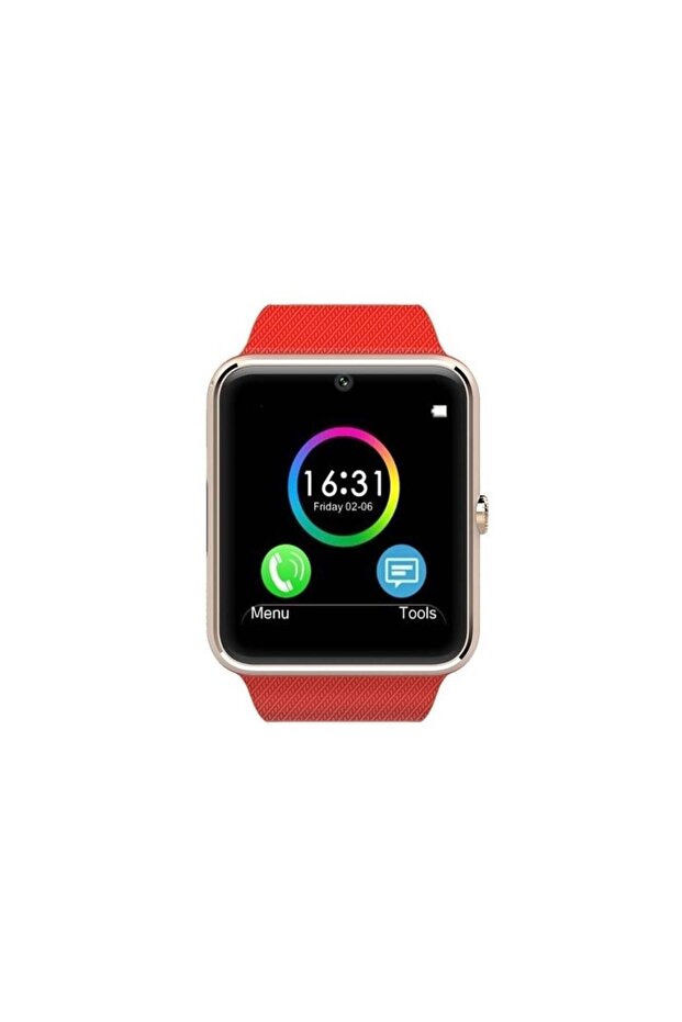 Smartwatch U-Watch GT08 Bluetooth Red Compatible SIM, MicroSD - 5