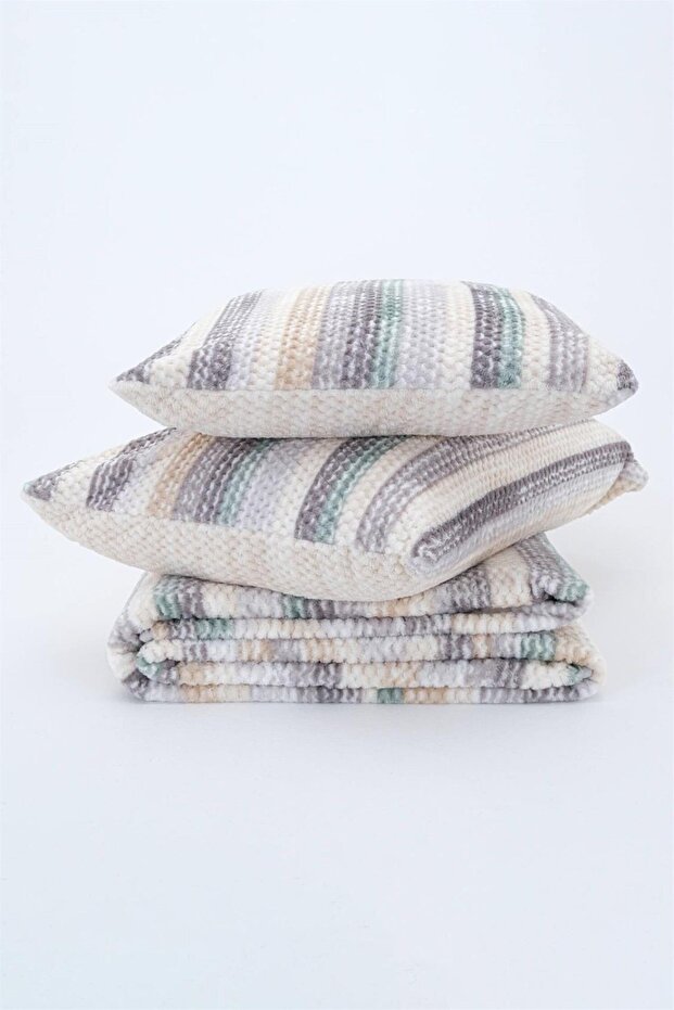 MERİNOS RELAX BATTANİYE YATAK ÖRTÜSÜ SETİ 3 PARÇA ÇİFT KİŞİLİK - 3