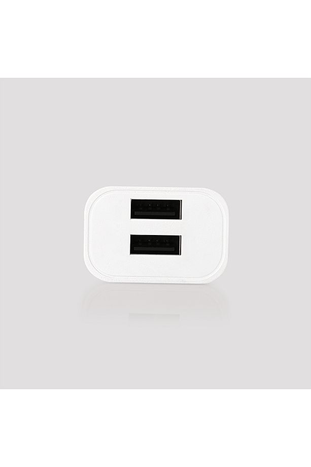 TTA-521D 10W 5V 2.1A ÇİFT USB ADAPTÖR BEYAZ - 2