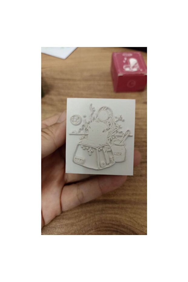 G2-1 adet ahşap stamp - 3