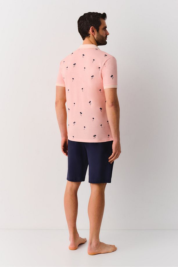 Palm Erkek Şort Pijama Takımı - 4