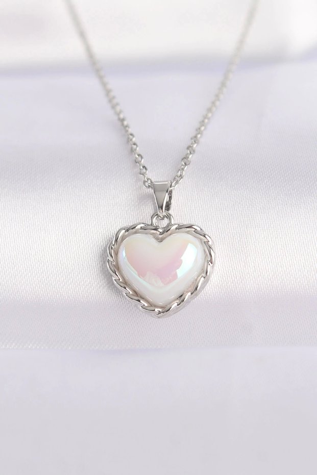 316L Steel Chain Silver Rk Summer Stone Chain Necklace