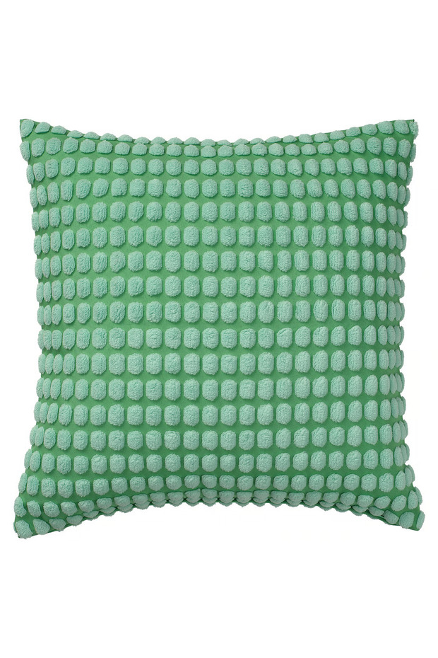 Cozy Room, Svartpoppel Popcorn Throw Pillow Cover, Light Green, 50X50 cm