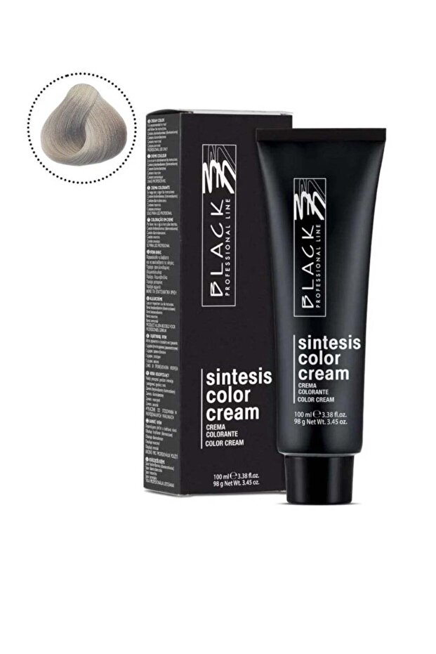 Sintesis T1 Platinum Ash Color Cream - 100ml, Long-Lasting Hair Color