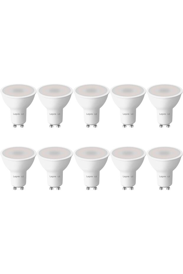 GU10 LED Bulbs, Daylight White 6500K, 100° Wide Beam Spot Light, 4W 345lm, 50W Halogen Spotli