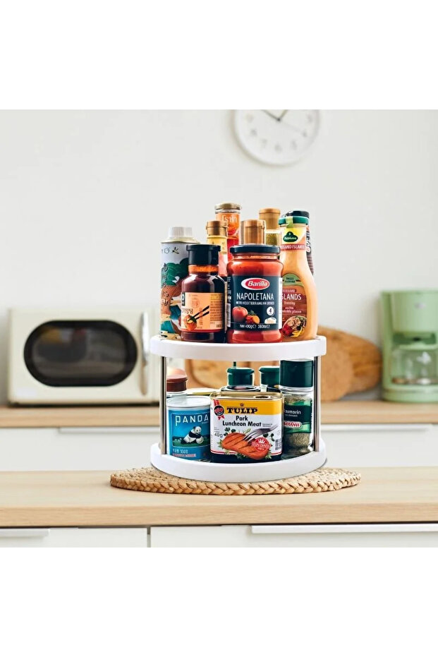 Rotating kitchen organizer 2 levels - 3