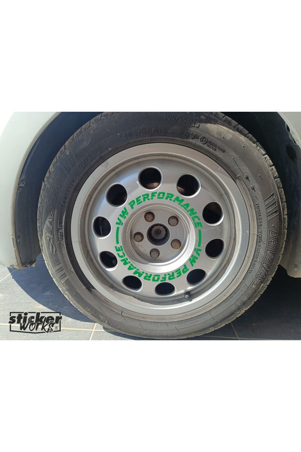 Vw Performance Sticker Audi Light Rim Sticker - 4 Pieces