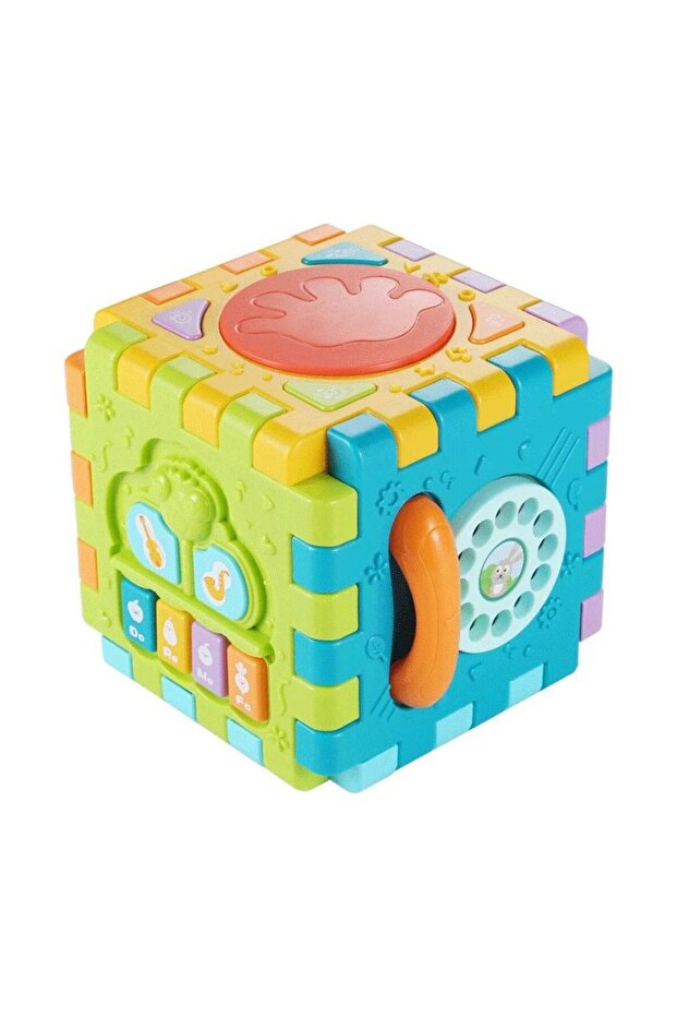 Cub de activități interactiv pentru copii, multicolor - 4