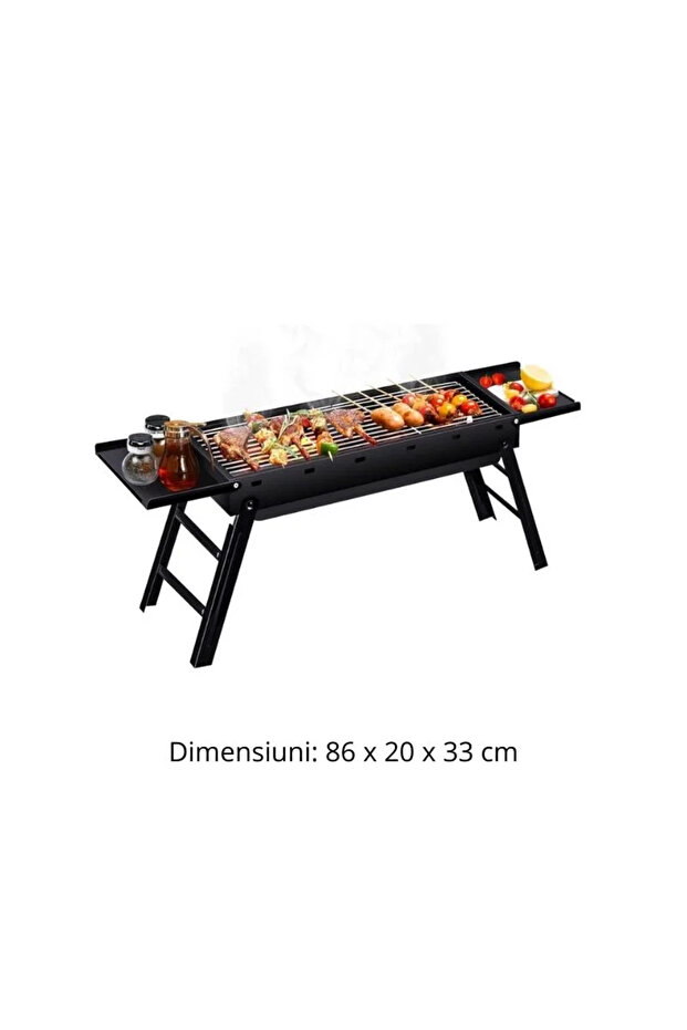 Rectangular portable grill - 3