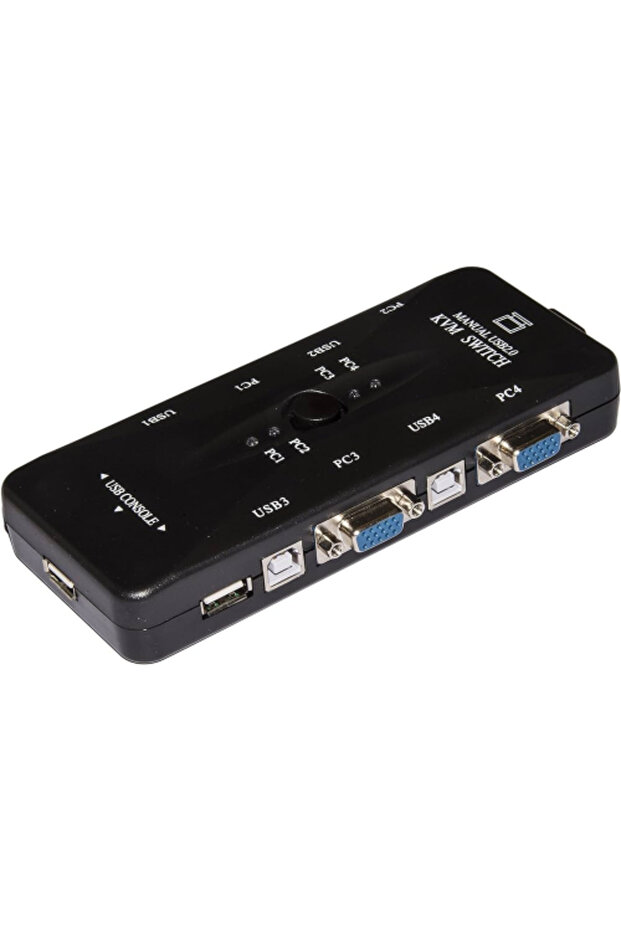 4 port usb kvm switch 4 kasa 1 monitör switch - 1