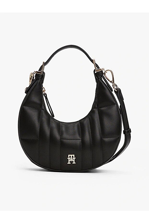 TH FEMININE MOON CROSSOVER damska czarna torebka AW0AW17635BDS - 1