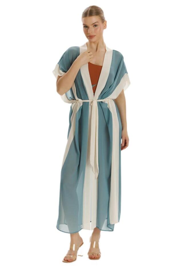 Zeki Yeşil Şifon Elbise - 2