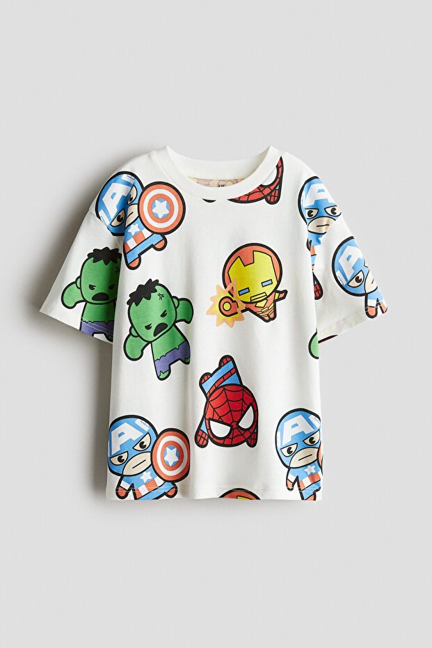 Baskılı Oversize Tişört - 3