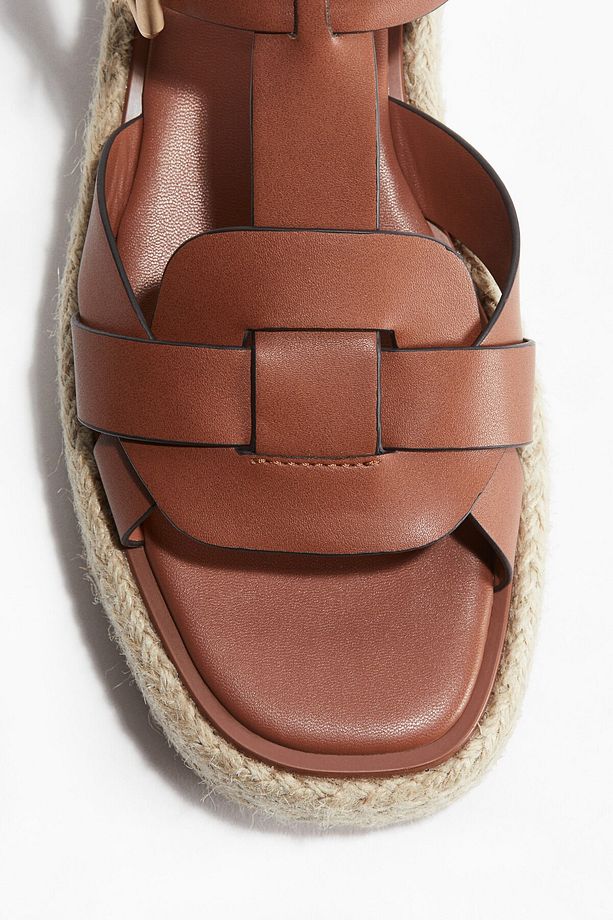 Platformlu Espadril Sandalet - 3