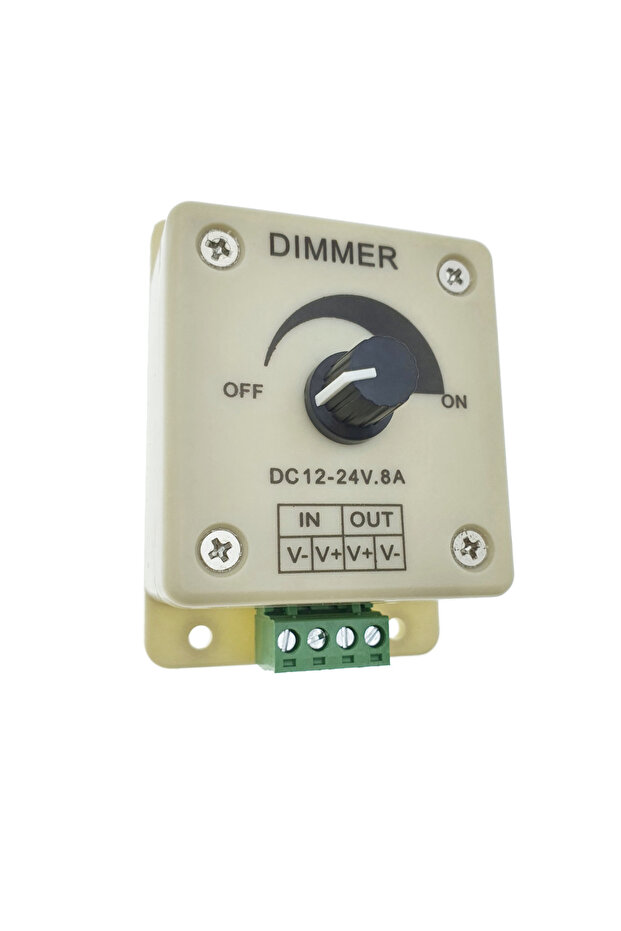 Adjustable LED light switch DC 12-24V 8A, dimmer controller maximum 96W - 5