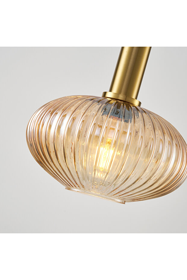 Darwi Eskitme Bal Camlı Tekli Sarkıt Avize - 4