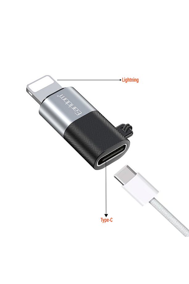 Lightning to Type-C Dönüştürücü Hızlı Şarj - Veri Aktarımı Tak Çalıştır - 1
