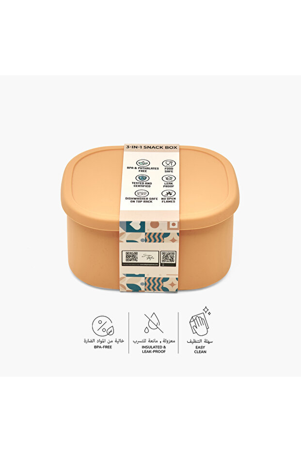 مجموعة صناديق الوجبات الخفيفة الصلبة المكونة من 3 قطع - 4