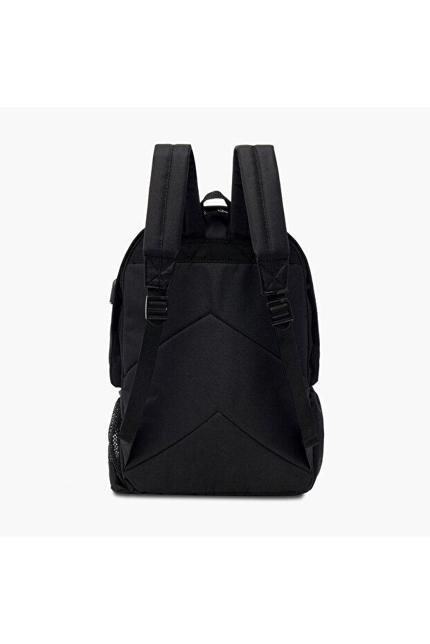 حقيبة ظهر متينة بأحزمة قابلة للتعديل وسحاب للإغلاق - 16 بوصة - 3