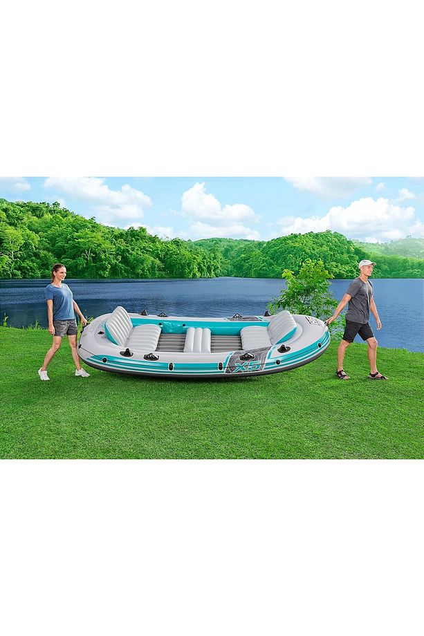Hydro-Force 5 Kişilik Şişme Bot Sal Seti Pompa Kürek Full Set Deniz Ve Göl İçin - 7