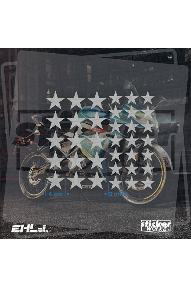36 Pieces Star Pattern Sticker