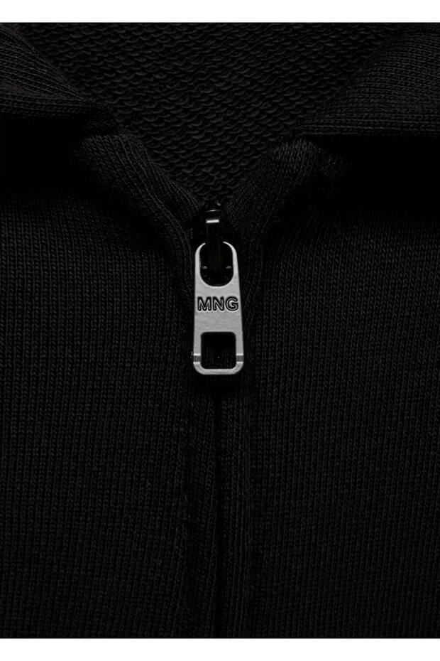 Fermuarlı kapüşonlu sweatshirt - 6