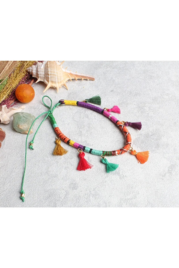 Wrap Püsküllü Halhal - 1