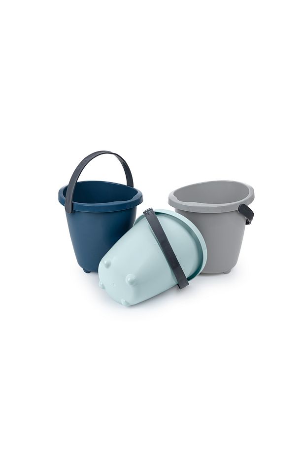 Elegant Bebek Su Kovası & Elegant Bebek Su Maşrapası -  2'Li Set İndigo Mavi - 5