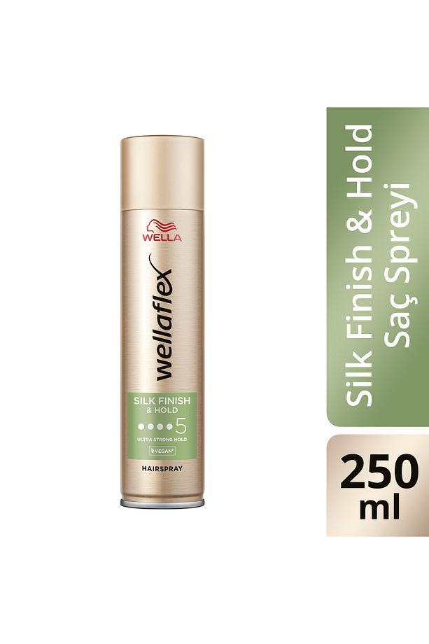 Wellaflex Silk Finish Hold İpeksi Bitiş ve Tutuş Sağlayan Saç Spreyi Ultra Strong Hold 250 ml 5/5 - 1