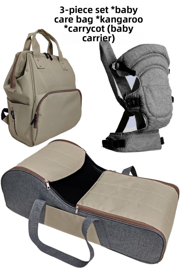 Carrycot Baby Carrier Bidirectional Baby Carrying Kangaroo Mother Baby Care Bag Set of 3